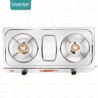 VS2 (2.1Kgs) With Channel Panel Brass Top Stainless Steel LPG Gas Stove