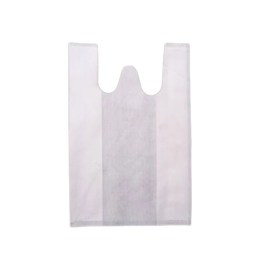Plain White W Cut Bag