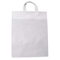 Plain Loop Handle Bag - Durable & Recyclable Material | Sizes 10x10 to 18x24 Inches, Flexiloop Handle, Customizable Colors & Designs