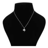 Diamond Silver Pendant Necklace