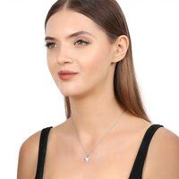 Diamond Accent Silver Pendant Necklace