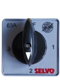 Selvo 63A Cam Operated Rotary Switch Phase Selector 1 Pole 3 Way