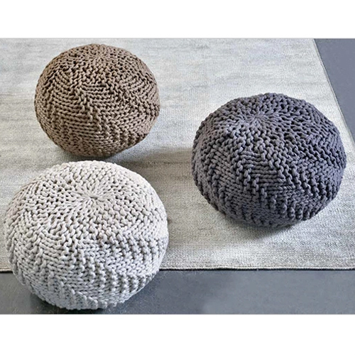 Knitted Pouf - Color: Different Available