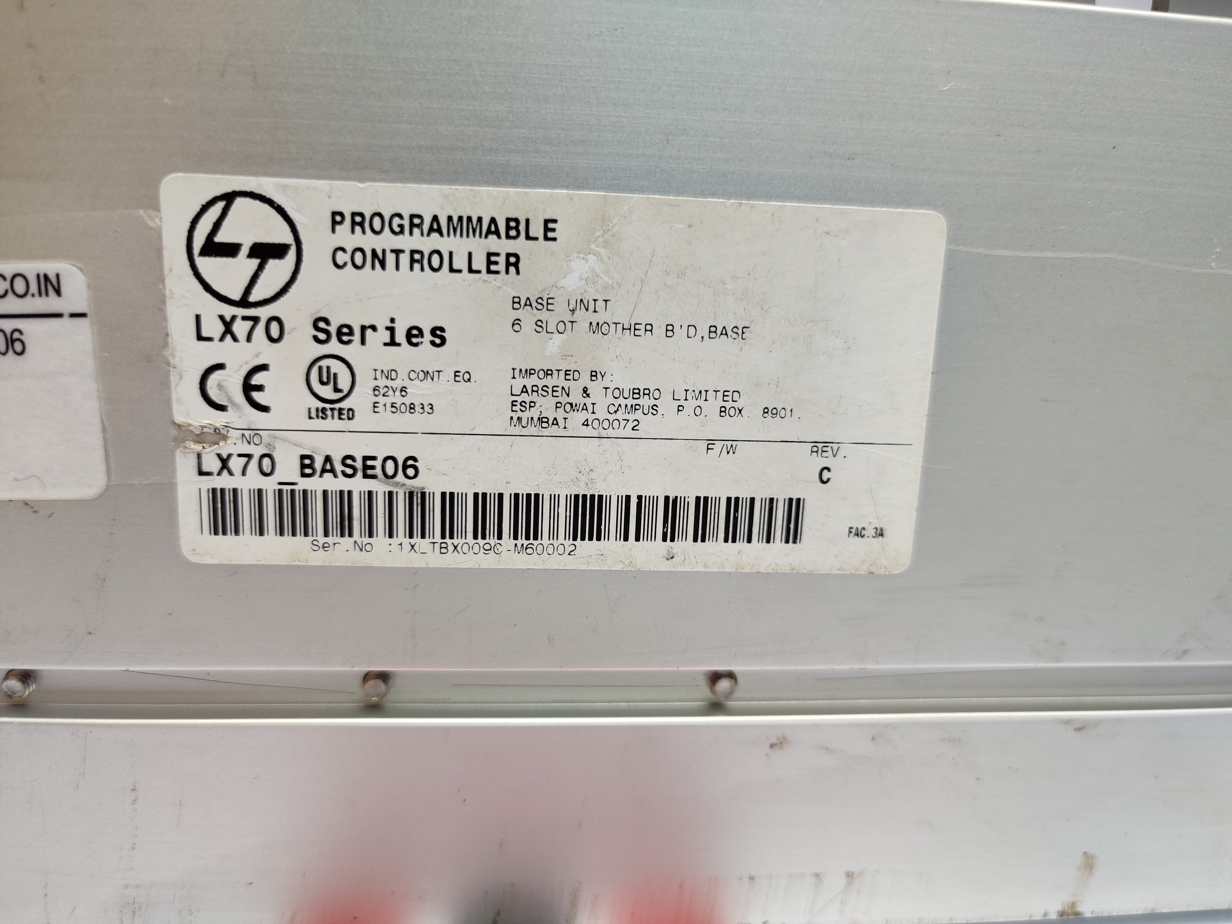 PLC base LT LX70-BASE06.