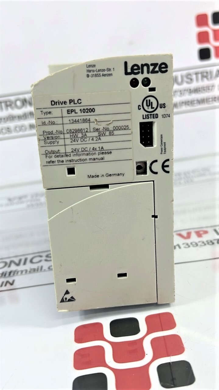 LENZE DRIVE PLC EPL 10200  EXTENSION BOARD 03- EPZ-10203 UL