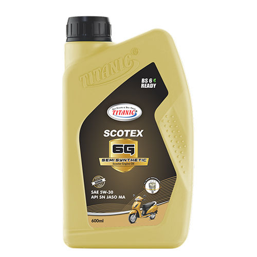 600 Ml 6g Semi Synthetic Scooter Engine Oil