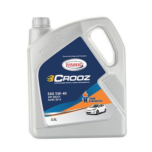 3.5 Ltr Sae 5w-40 Crooz Semi Synthetic Engine Oil