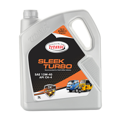 3 Ltr Sae 15W-40 Sleek Turbo Engine Oil Application: Automotive