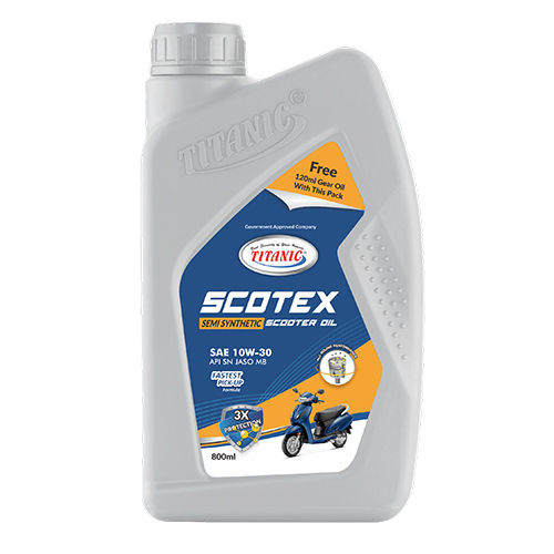 800 Ml Sae 10w-30 Scotex Semi Synthetic Scooter Oil