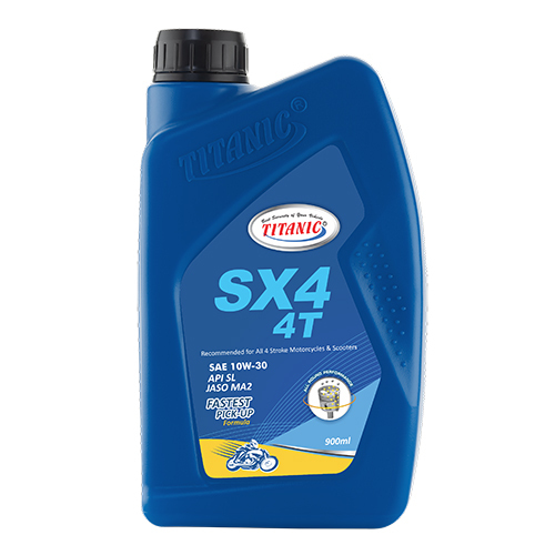 900 Ml Sae 10W-30 Sx4 4T 4 Stroke Motorbike Oil Application: Automotive