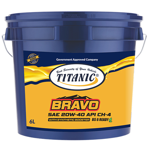 6 Ltr Sae 20W-40 Bravo Synthetic Booster Engine Oil Application: Automotive