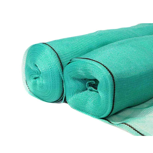 Green Shade Net - HDPE Material, Smooth Coating, Coated Finish | Ideal for Sun Protection and Garden Privacy