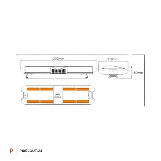 Ambulance Warning Light Bar 12V