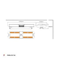 Ambulance Warning Light Bar 12V