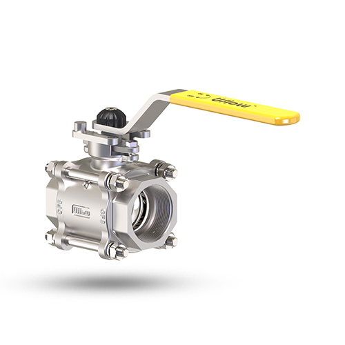 1.5 Inch 3PC Manually Ball Valve with ISO Pad