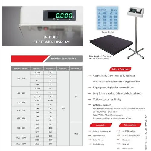 S S Platform Weighing Scale