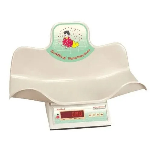 White Goldtech Baby Weighing Scale
