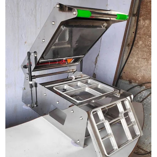 Silver 8 Portion Meal Thali Sealing Machine