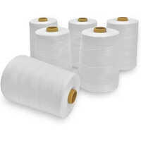 Bag Closing Thread - 100% Polyester, 200 Pieces - White | Lightweight, Washable, Industrial Use, Plain Pattern