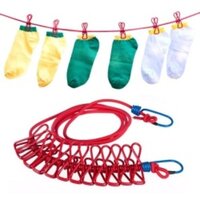 Extendable Rope 12 Clips - Various Sizes Available, Red Color, Warranty Included | Ideal For Versatile Usage And Optimal Durability