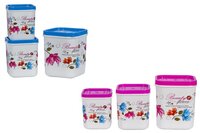 Plastic Milky Foil Container - Plastic, 1 To 10 Ltr, Pink & Blue, Soft Square Design | 1 Year Warranty On Durability