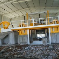 Gang Saw Marble - Max 80 Blades, Stroke 800mm, 110kw Main Motor | Features: Rapid Raise & Slow Descend, 3250x2000x2000mm Block Dimension, 48200kg Weight