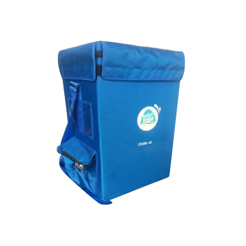 Blue Insulated Food Delivery Bag
