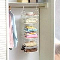 Folding Cloth Hanger - Iron Material, Available In Multiple Sizes, White Color | Folding Type With Warranty Included