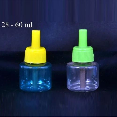 Multicolored Mosquito Repellent Empty Bottle