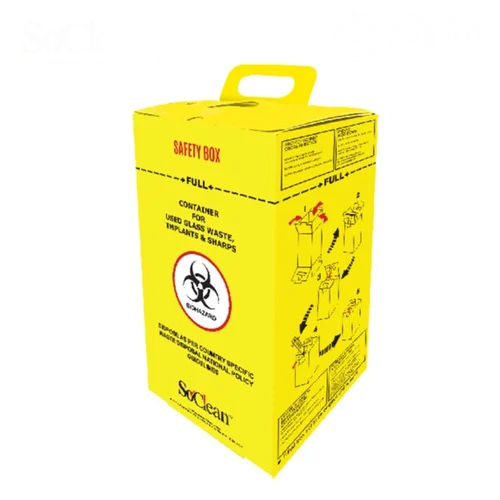 Yellow Sharp Safety Box