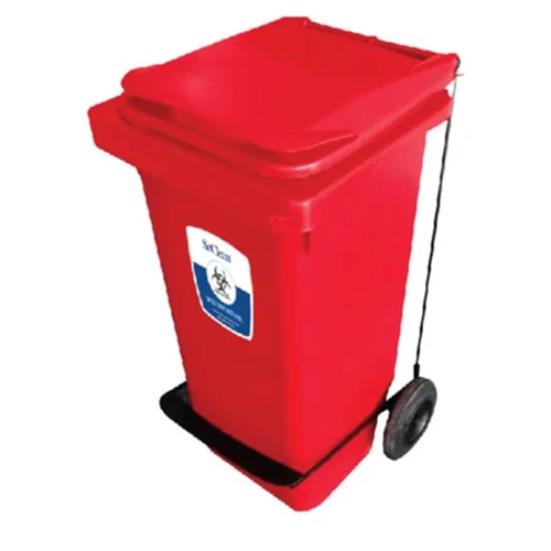 SoClean Waste-Bins with Foot Paddle Deluxe (FPCW- 120 DX -Red)