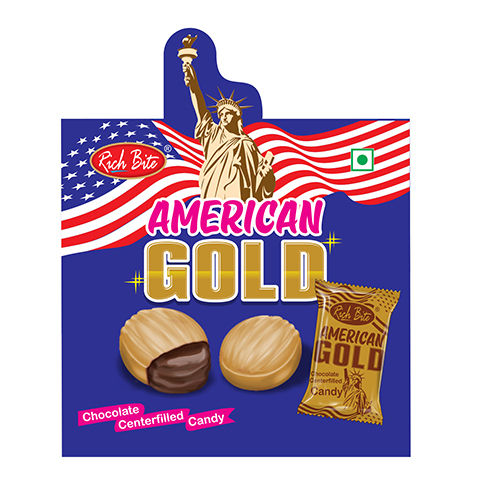 American Gold Chocolate Centerfilled Candy