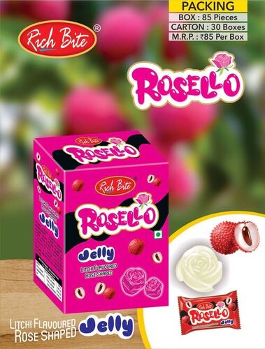 Rosello Strawberry Flavoured Rose Shaped Jelly