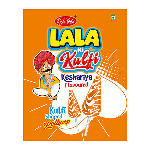 Lala Ki Kulfi Keshariya Flavoured Lollipop