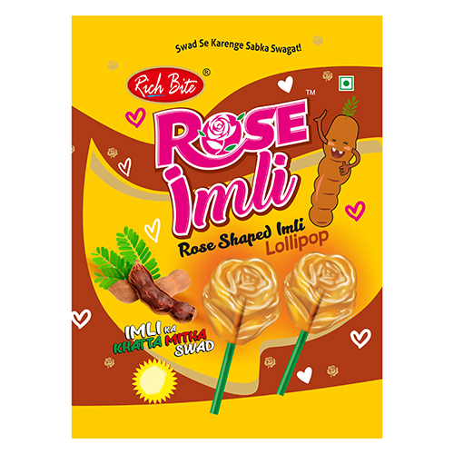 Rose Shaped Imli Flavour Lollipop