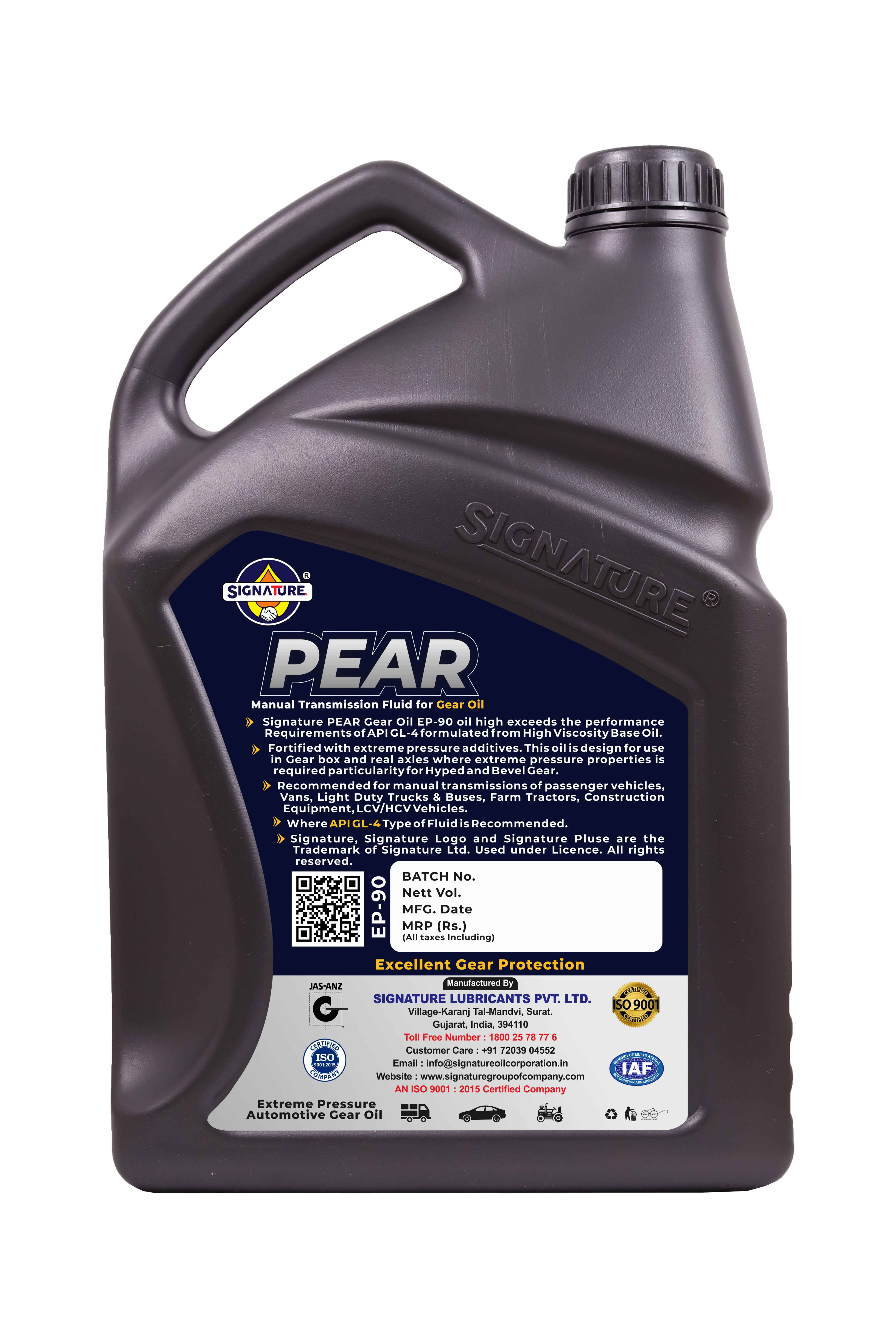 5 Ltr EP-90 Pear Manual Transmission Fluid For Gear Oil