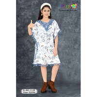 Girls Fancy Kaftan Dress - Color: Multicolor