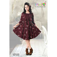 वॉशेबल फैंसी शॉर्ट्स मिडी वन पीस ड्रेस