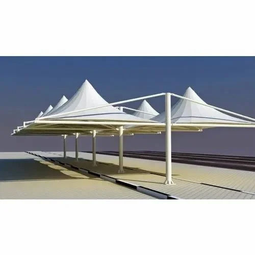 White Pvc Covering Tensile Structures