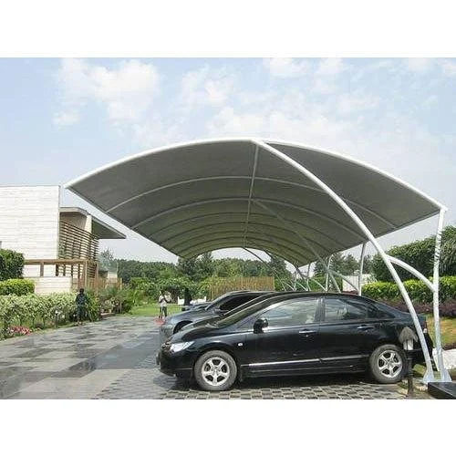 White Membrane Car Parking Tensile Shed