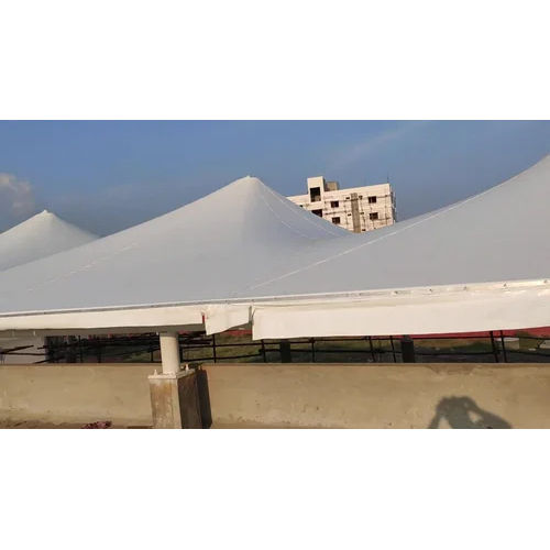 White Outdoor Tensile Gazebo