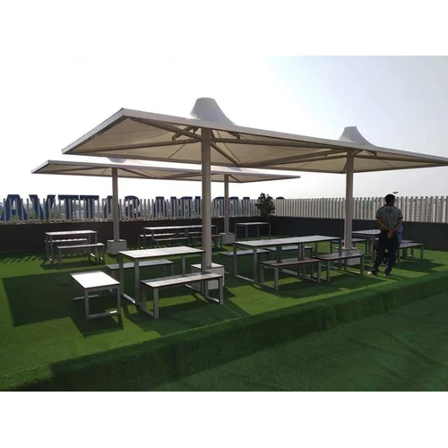 White Gazebo Tensile Structure Shade