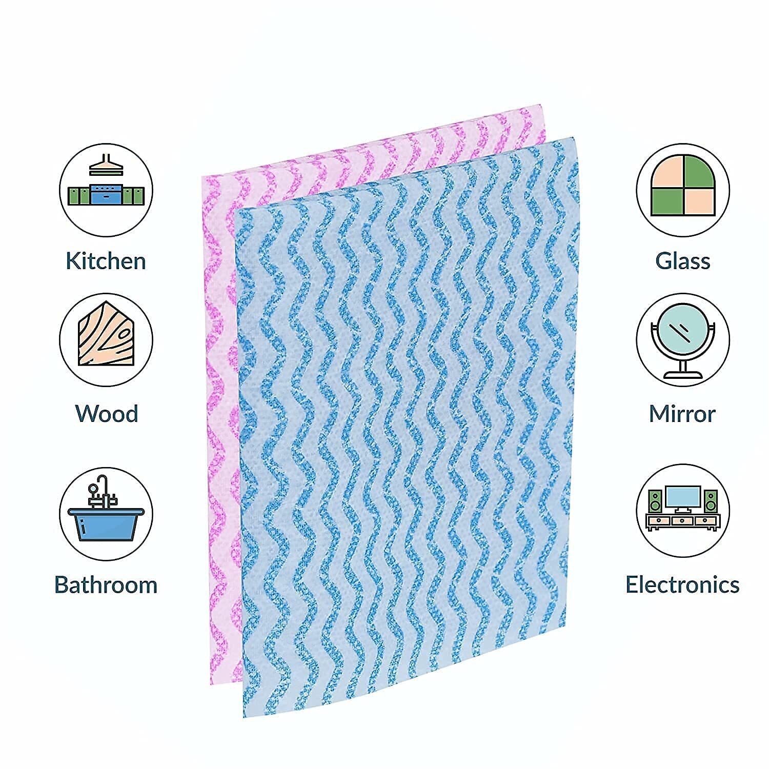 Kitchen Tissue roll Cleaning Wipes Washable and Reusable Quick Dry Dish Towels for Home and Kitchen Cleansing Super Absorbent soft  hygienic