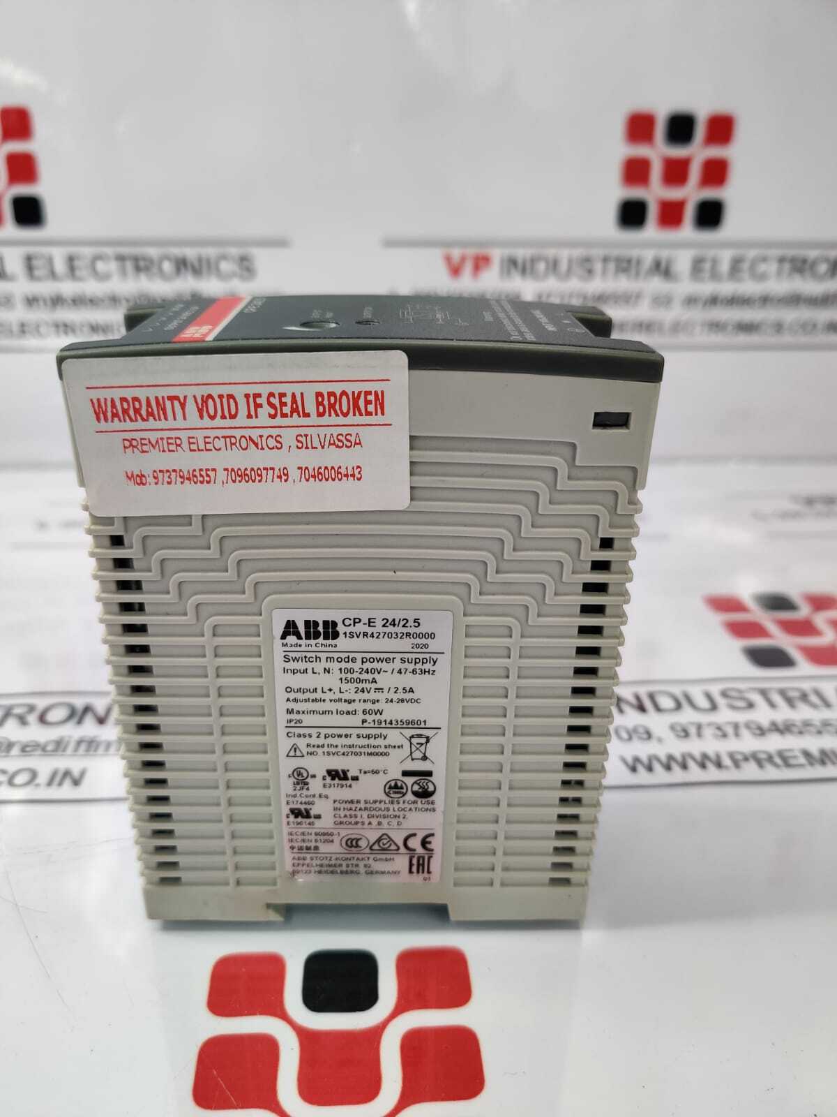 ABB  SMPS  (215V AC 2.5AMP24VOLT)