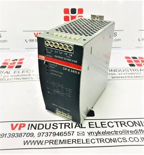 ABB SMPS POWER SUPPLY  215V AC 5AMP 24V