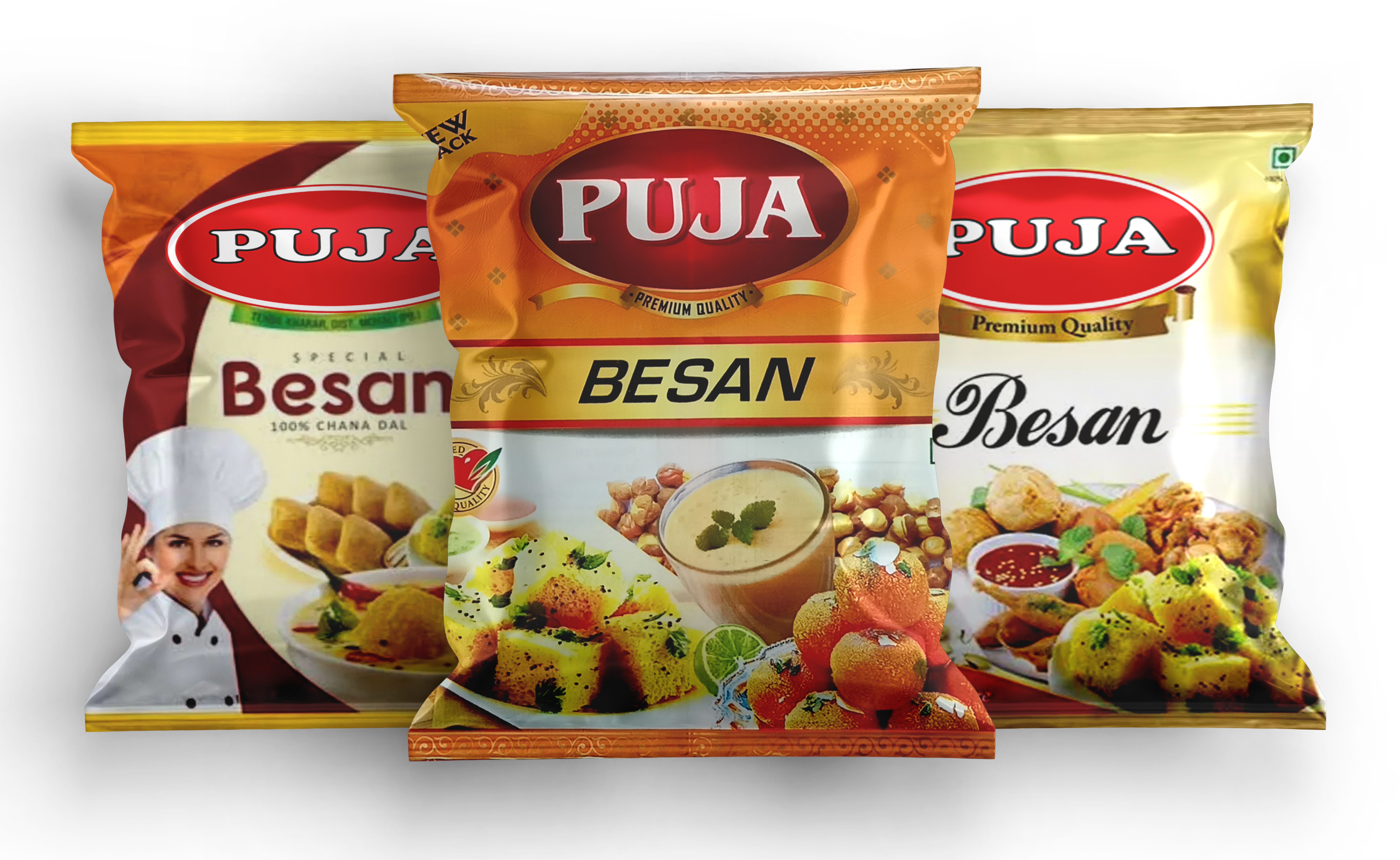 Printed Besan Packaging Pouch