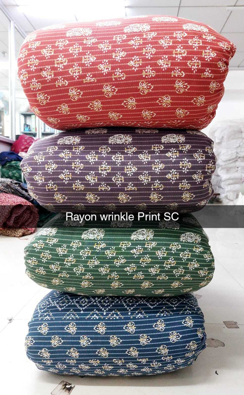 rayon wrinkle fabric