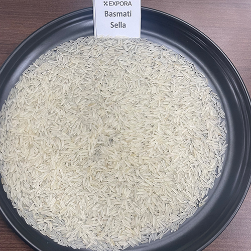 White Basmati Sella Rice - Long Grain, 95% Purity, White Color, 24 Months Shelf Life | Organic, Naturally Dried, Minimal Damage 1%