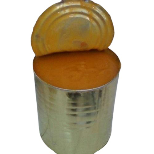 Fresh Mango Pulp - 1 Kg Tinned, Yellow - Sweet Flavor, Ideal for Desserts, Juices, Cakes, Tarts, and Pastries