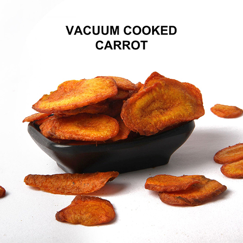 Vacuum Cooked Carrot Chips - 50 Grm All-Natural Brown Snacks with Crispy Texture for Topping Salads Soups and Grain Bowls